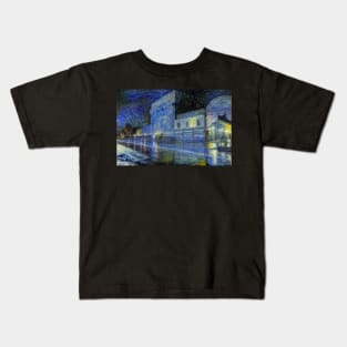 Damascus Castle in Starrynight Style Kids T-Shirt